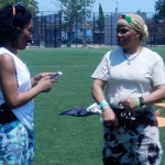 Moral support and social media update time - Breathe Brownsville Brooklyn Yoga Festival